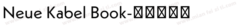 Neue Kabel Book字体转换